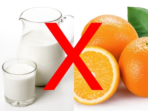Top 5 thực phẩm tuyệt đối không dùng chung với sữa