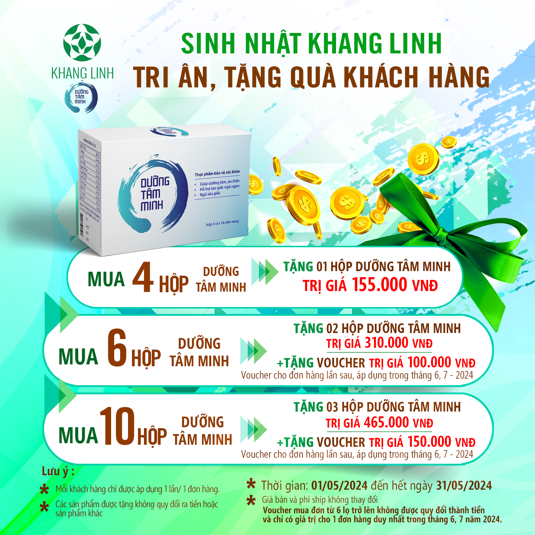 Chương trình tri ân, tặng quà khách hàng nhân dịp sinh nhật Khang Linh 